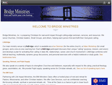 Tablet Screenshot of bridge-ministries.org